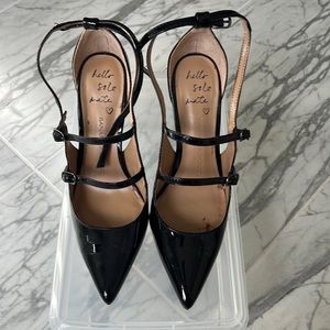Banana Republic Black Strappy Stilettos